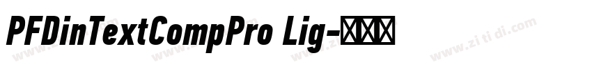 PFDinTextCompPro Lig字体转换